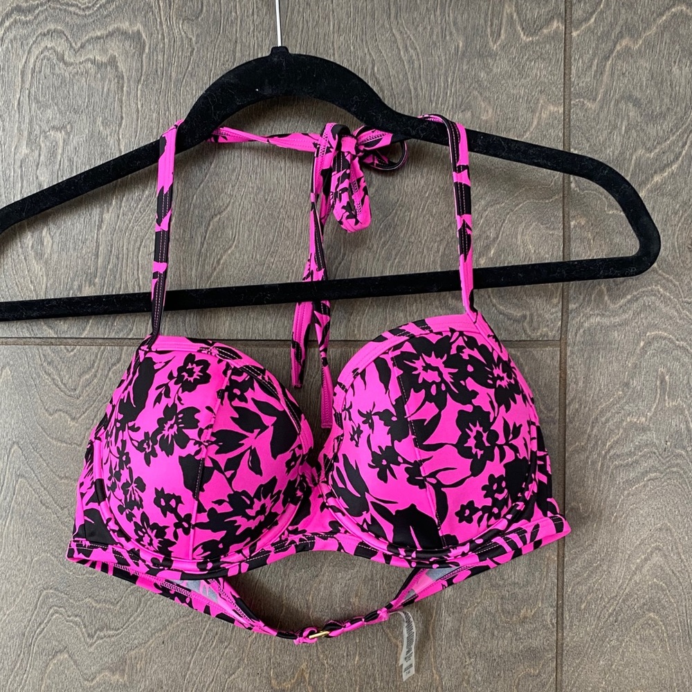 Victoria’s Secret Floral Halter Bikini Top